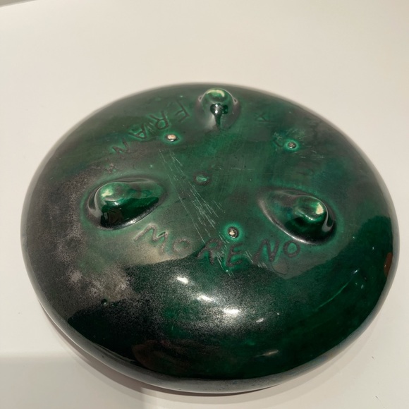 Vintage Sign Frank Moreno Green Pottery - Picture 8 of 16